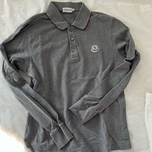 Moncler Long Sleeve Polo Boys Large